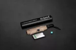 KISHA Foldable Beige Smart Umbrella