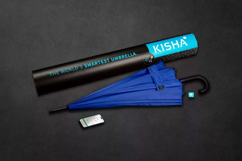 KISHA Smart Umbrella Classic Royal Blue - Image 3