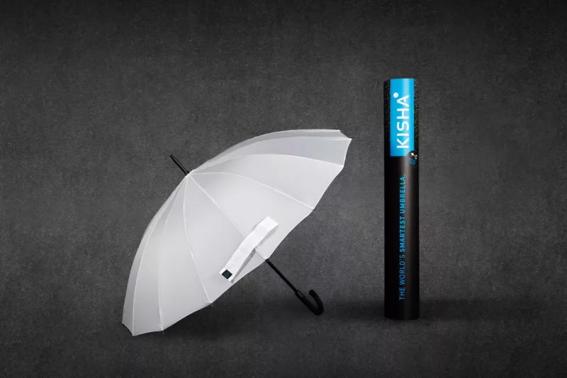 KISHA Smart Umbrella Classic Snow White - Image 2