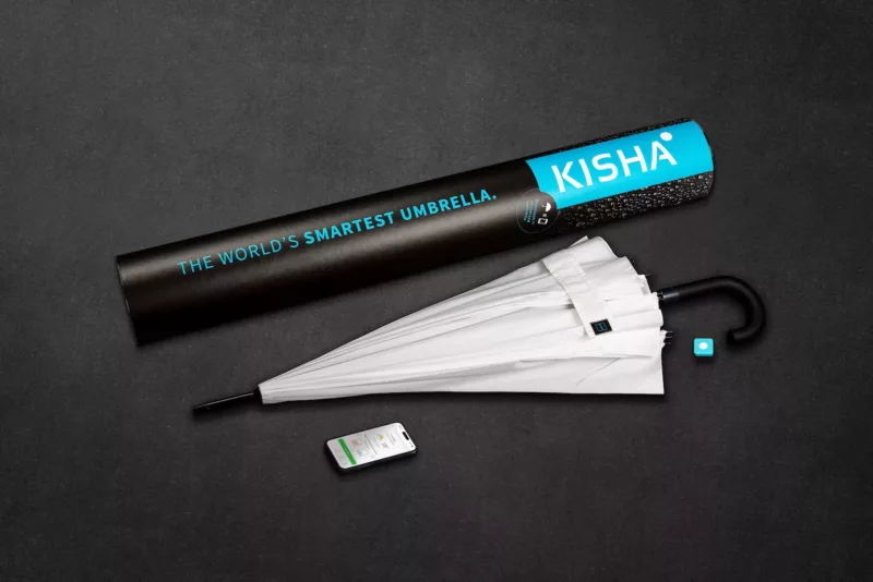 KISHA Smart Umbrella Classic Snow White - Image 3